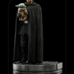 The Mandalorian Official Iron Studios Luke Skywalker And Grogu 1:10 Art Scale Statue Premium Collectibles