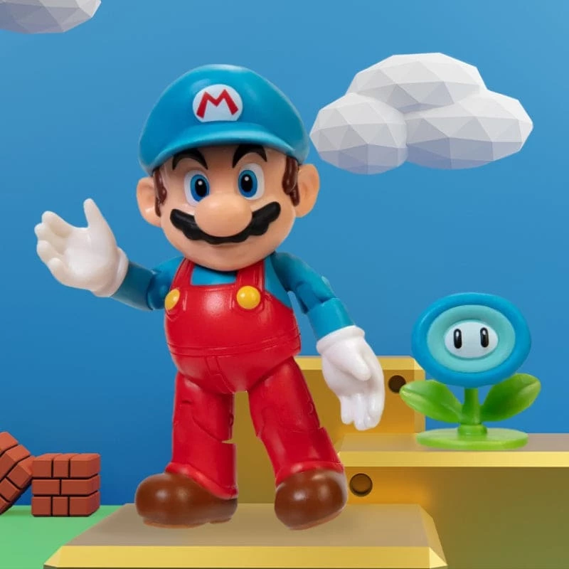 Discount 𧨠Nintendo Official Super Mario Ice Mario With Ice Flower 10cm / 4" Figure 𧨠1 Nintendo Official Super Mario Ice Mario With Ice Flower 10cm / 4" Figure