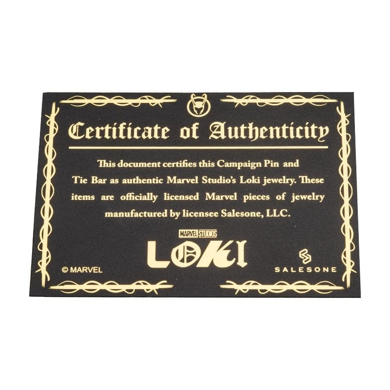 Coupon ⭐ Official Marvel Loki Pin And Tie Pin Set ⭐ 6 Official Marvel Loki Pin And Tie Pin Set