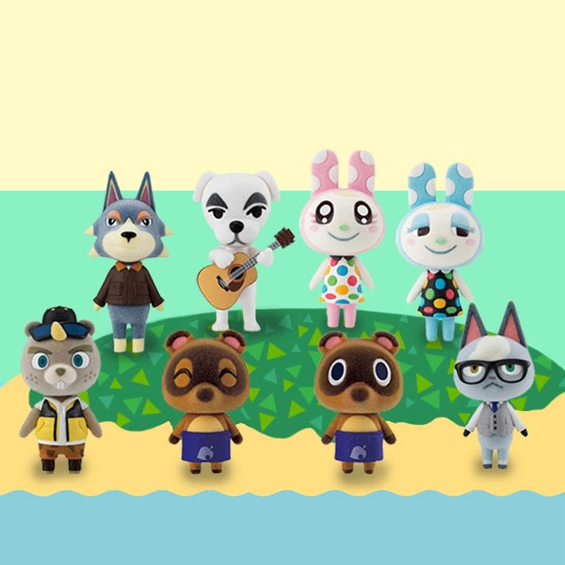 Hot Sale π― Official Nintendo Animal Crossing New Horizons 8 Piece Flocked Dolls Mini Figure Collection Wave 2 β¨ 1 Official Nintendo Animal Crossing New Horizons 8 Piece Flocked Dolls Mini Figure Collection Wave 2