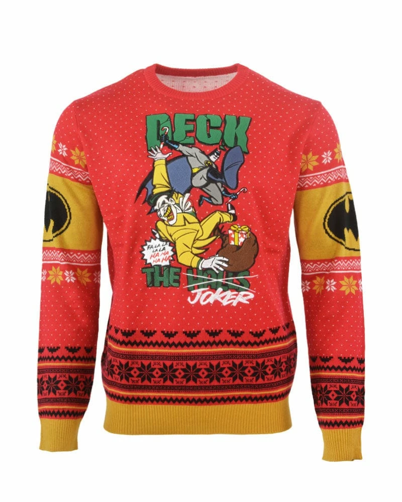 Brand new π DC π Christmas Jumper Official Batman Deck The Halls π Christmas Jumper / Ugly Sweater π₯ 2 DC Christmas Jumper Official Batman Deck The Halls Christmas Jumper / Ugly Sweater