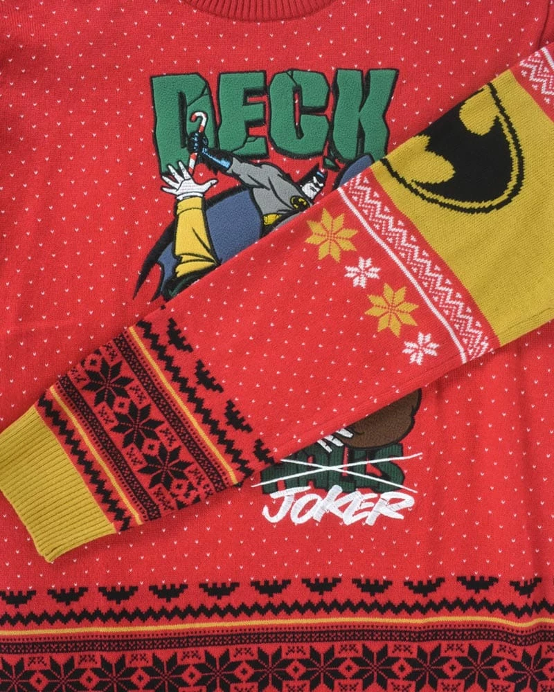 Brand new π DC π Christmas Jumper Official Batman Deck The Halls π Christmas Jumper / Ugly Sweater π₯ 4 DC Christmas Jumper Official Batman Deck The Halls Christmas Jumper / Ugly Sweater