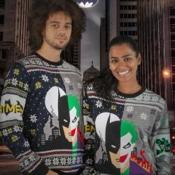 Top 10 π DC π Christmas Jumper Official Batman Vs Joker π Christmas Jumper / Ugly Sweater π 11 DC Christmas Jumper Official Batman Vs Joker Christmas Jumper / Ugly Sweater