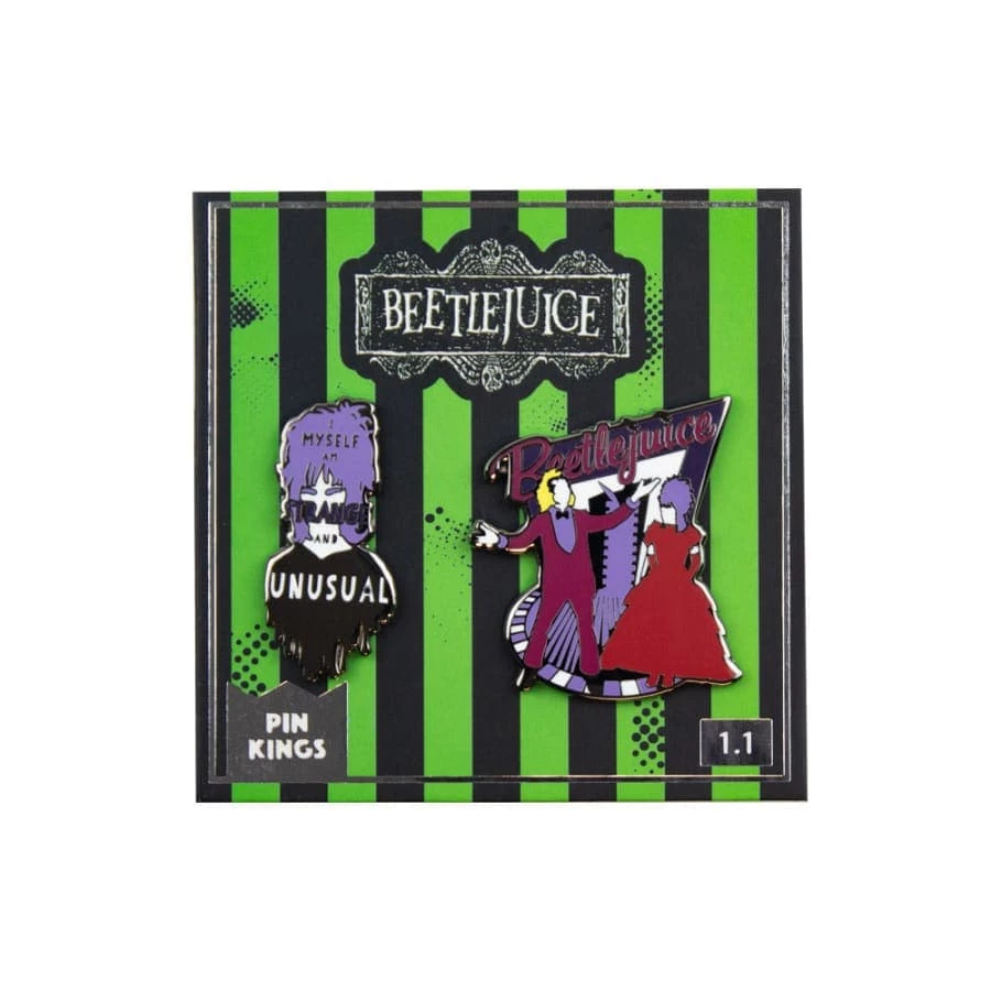 Discount π Pin Kings Beetlejuice Enamel Pin Badge Set 1.1 Accessories π 3 Pin Kings Beetlejuice Enamel Pin Badge Set 1.1 Accessories