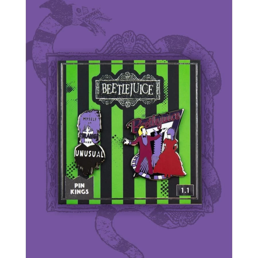 Discount π Pin Kings Beetlejuice Enamel Pin Badge Set 1.1 Accessories π 1 Pin Kings Beetlejuice Enamel Pin Badge Set 1.1 Accessories
