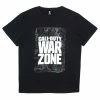 Apparel Official Call Of Duty Warzone Black Map T-Shirts