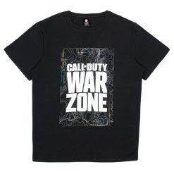 Apparel Official Call Of Duty Warzone Black Map T-Shirts