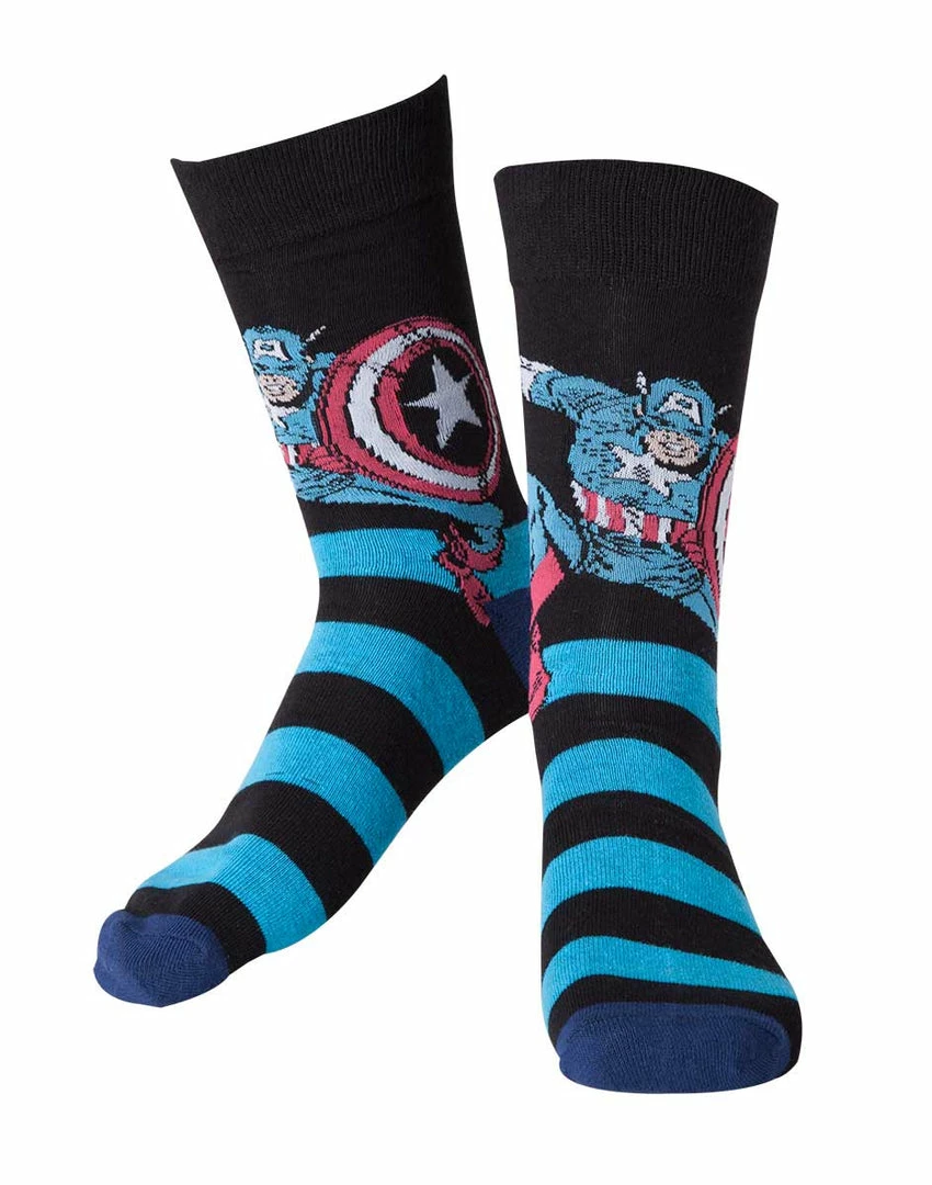 Flash Sale π Official Marvel Captain America 𧦠Socks Apparel βοΈ 1 Official Marvel Captain America Socks Apparel