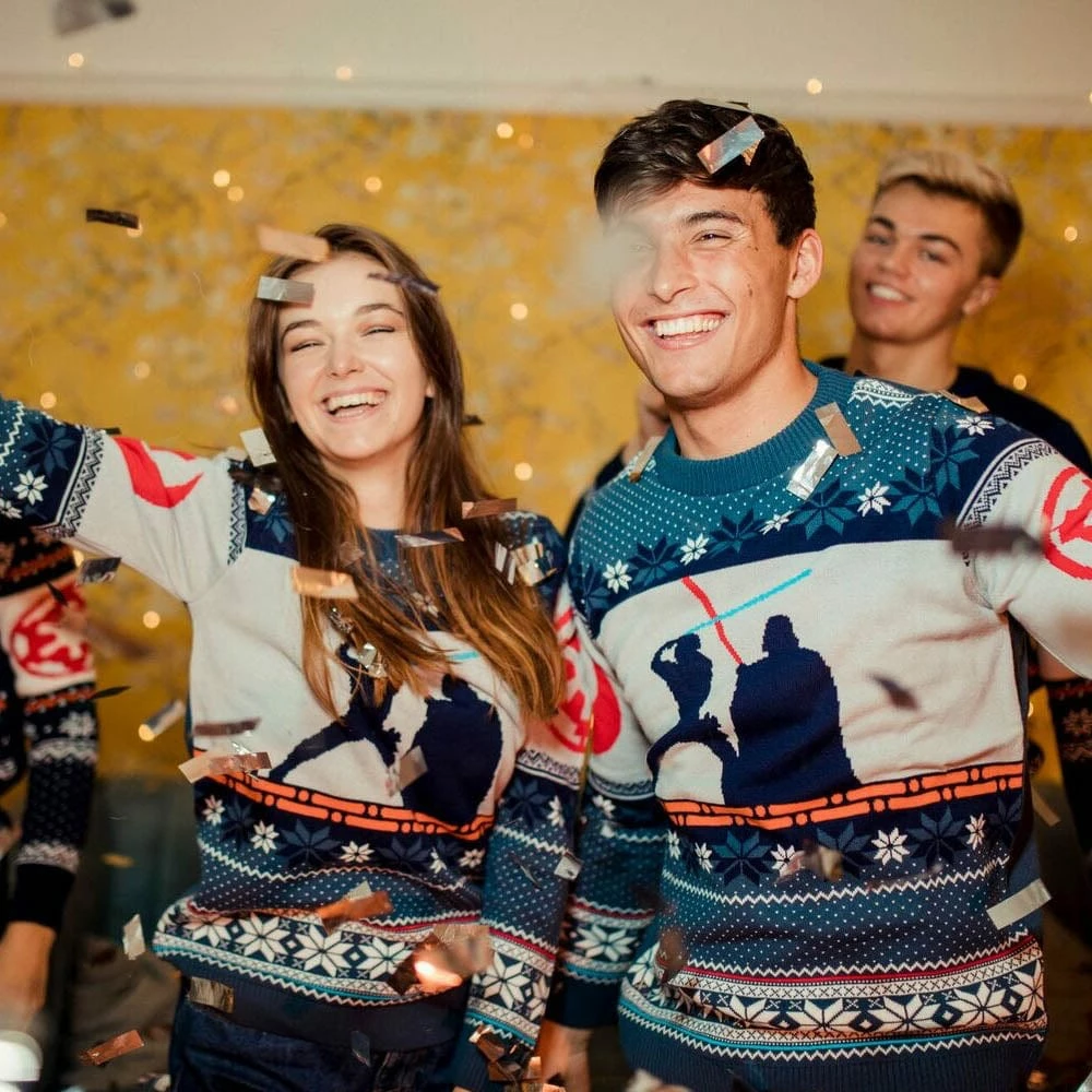 Promo π₯ Star Wars π Christmas Jumper Official Star Wars Luke Vs Darth π Christmas Jumper / Ugly Sweater π 4 Star Wars Christmas Jumper Official Star Wars Luke Vs Darth Christmas Jumper / Ugly Sweater