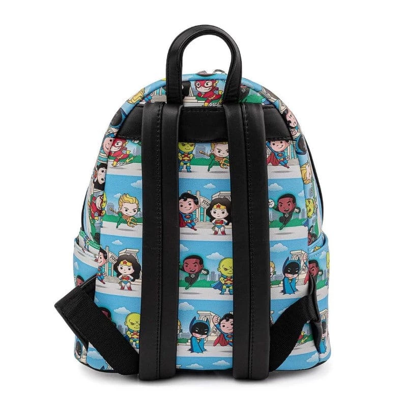 New π€© Bags Loungefly DC Comics Superheroes Chibi Lineup Mini π Backpack π₯ 3 Bags Loungefly DC Comics Superheroes Chibi Lineup Mini Backpack
