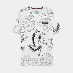 Official Harry Potter White AOP Unisex T-Shirts Apparel