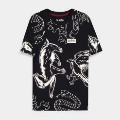 Official Harry Potter Black AOP Women's T-Shirts