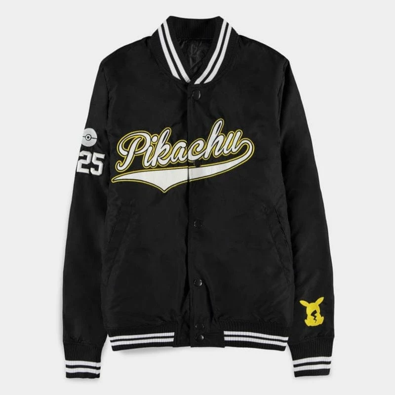 Discount π Apparel Official Pokemon Old School Style Pikachu Bomber Jacket π₯° 1 Apparel Official Pokemon Old School Style Pikachu Bomber Jacket