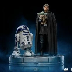 The Mandalorian Official Iron Studios Luke Skywalker And Grogu 1:10 Art Scale Statue Premium Collectibles