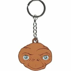 ET Official E.T. Rubber Flat Face Rubber Keychain Keyrings