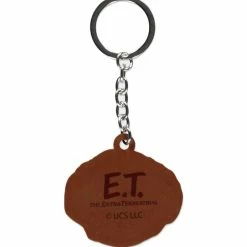 ET Official E.T. Rubber Flat Face Rubber Keychain Keyrings