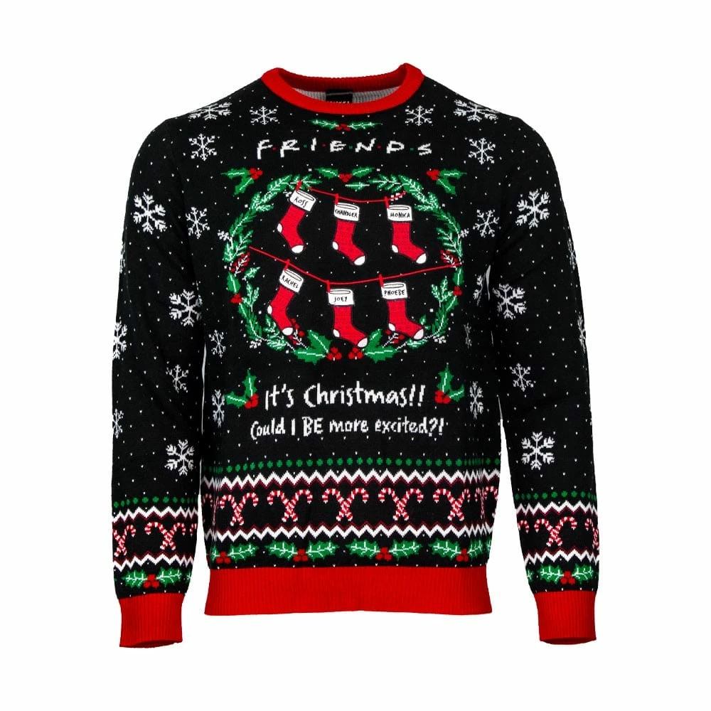 Budget ✔️ Friends 🎄 Christmas Jumper Official Friends ‘Could I BE More Excited’ 🎄 Christmas Jumper / Ugly Sweater ✔️ 1 Friends Christmas Jumper Official Friends ‘Could I BE More Excited’ Christmas Jumper / Ugly Sweater