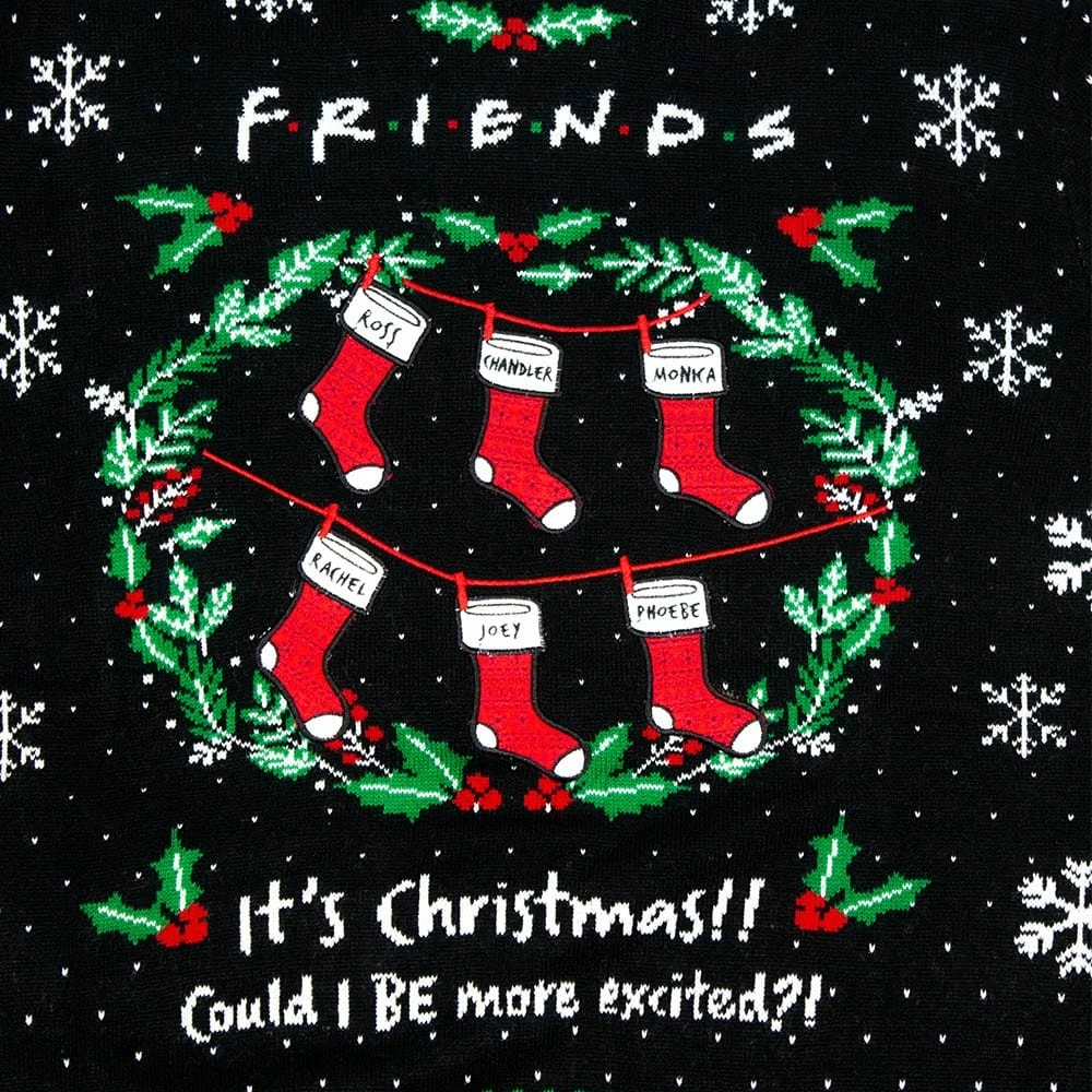Budget ✔️ Friends 🎄 Christmas Jumper Official Friends ‘Could I BE More Excited’ 🎄 Christmas Jumper / Ugly Sweater ✔️ 5 Friends Christmas Jumper Official Friends ‘Could I BE More Excited’ Christmas Jumper / Ugly Sweater