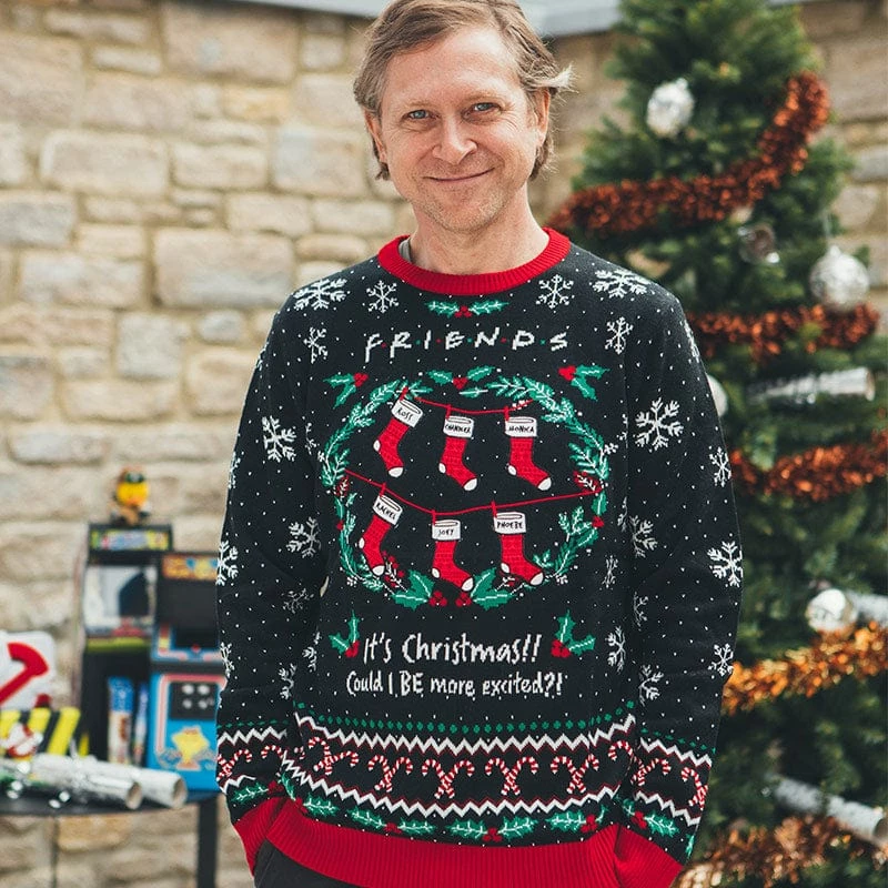 Budget ✔️ Friends 🎄 Christmas Jumper Official Friends ‘Could I BE More Excited’ 🎄 Christmas Jumper / Ugly Sweater ✔️ 2 Friends Christmas Jumper Official Friends ‘Could I BE More Excited’ Christmas Jumper / Ugly Sweater