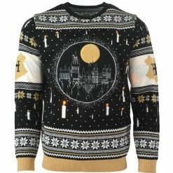 Coupon π₯° Harry Potter β Christmas Jumper Official Harry Potter Hogwarts Castle Candles LED β Christmas Jumper / Ugly Sweater π 19 Harry Potter Christmas Jumper Official Harry Potter Hogwarts Castle Candles LED Christmas Jumper / Ugly Sweater