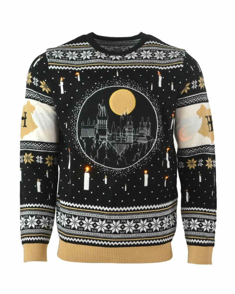Coupon π₯° Harry Potter β Christmas Jumper Official Harry Potter Hogwarts Castle Candles LED β Christmas Jumper / Ugly Sweater π 10 Harry Potter Christmas Jumper Official Harry Potter Hogwarts Castle Candles LED Christmas Jumper / Ugly Sweater