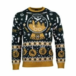 Harry Potter Christmas Jumper Official Harry Potter βSnow Globe Christmasβ Christmas Jumper / Ugly Sweater