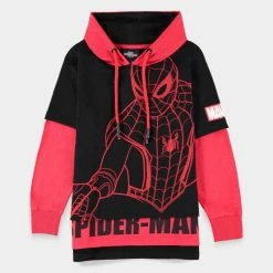 Official Marvel Spider-Man Kids Double Sleeved Hoodies