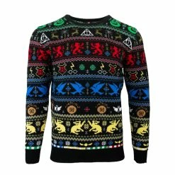 Harry Potter Christmas Jumper Official Harry Potter Houses Christmas Jumper / Ugly Sweater