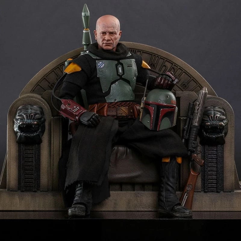 Wholesale 🥰 The Mandalorian Official Hot Toys Star Wars Boba Fett (Repaint Armour) And Throne 1:6 Scale Figure 🧨 1 The Mandalorian Official Hot Toys Star Wars Boba Fett (Repaint Armour) And Throne 1:6 Scale Figure
