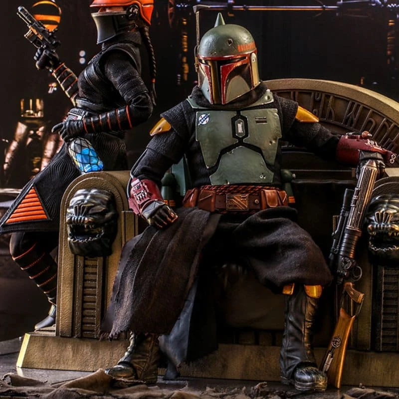 Wholesale 🥰 The Mandalorian Official Hot Toys Star Wars Boba Fett (Repaint Armour) And Throne 1:6 Scale Figure 🧨 3 The Mandalorian Official Hot Toys Star Wars Boba Fett (Repaint Armour) And Throne 1:6 Scale Figure