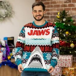 Hot Sale π₯ Official Jaws DA DUM π Christmas Jumper / Ugly Sweater π 9 Official Jaws DA DUM Christmas Jumper / Ugly Sweater