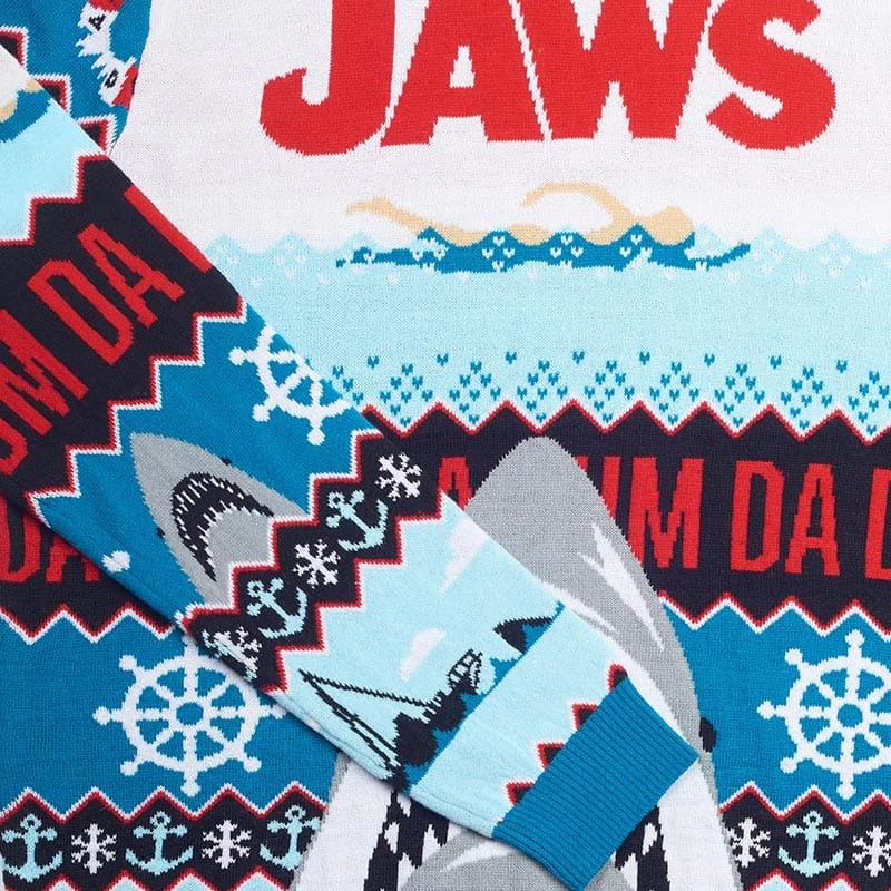 Hot Sale π₯ Official Jaws DA DUM π Christmas Jumper / Ugly Sweater π 6 Official Jaws DA DUM Christmas Jumper / Ugly Sweater