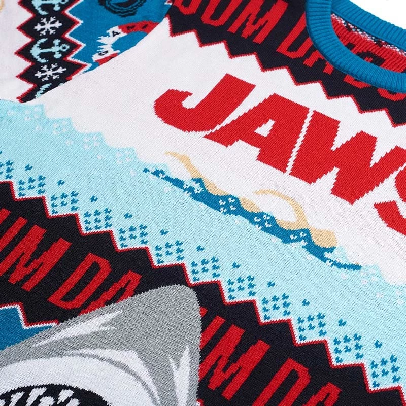 Hot Sale π₯ Official Jaws DA DUM π Christmas Jumper / Ugly Sweater π 7 Official Jaws DA DUM Christmas Jumper / Ugly Sweater
