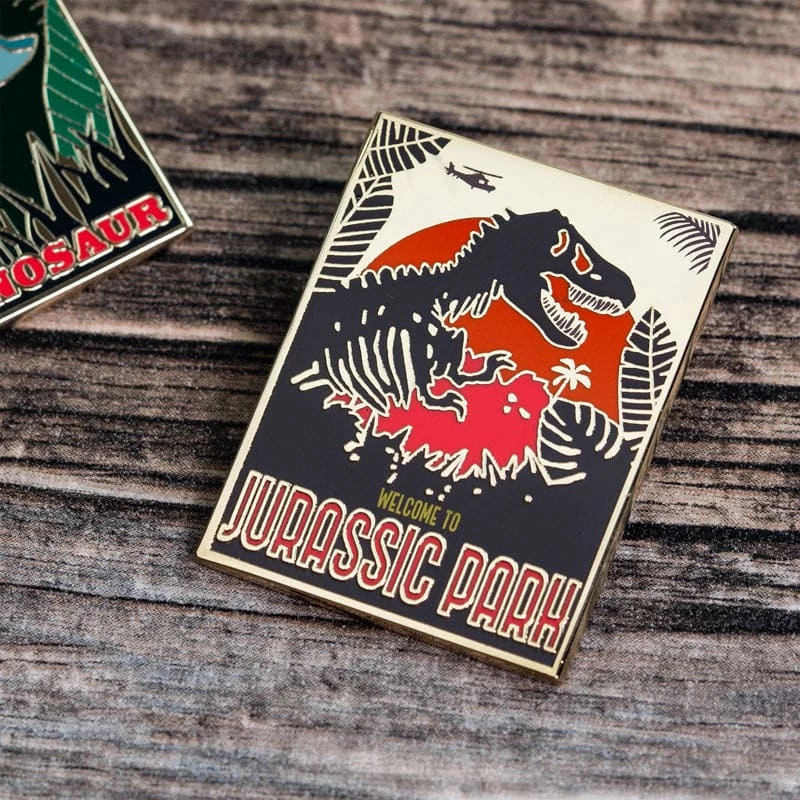 Discount ✨ Pin Kings Jurassic Park Enamel Badge Set 1.2 ⌛ 2 Pin Kings Jurassic Park Enamel Badge Set 1.2