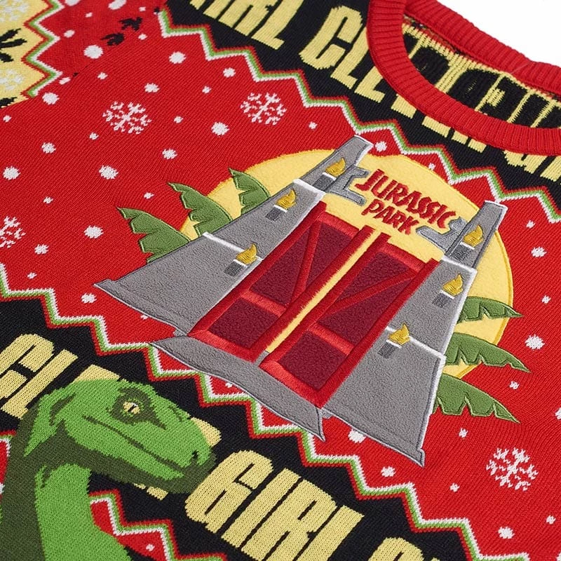Coupon π€© Official Jurassic Park π Christmas Jumper / Ugly Sweater π 7 Official Jurassic Park Christmas Jumper / Ugly Sweater
