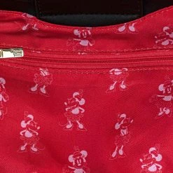 Loungefly Disney Minnie Mouse Quilted Bow Head Crossbody Bag