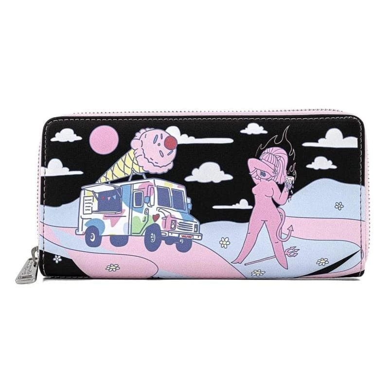 New 🔥 Loungefly Valfré Lucy Ice Cream Truck Zip Around Wallet 😉 1 Loungefly Valfré Lucy Ice Cream Truck Zip Around Wallet
