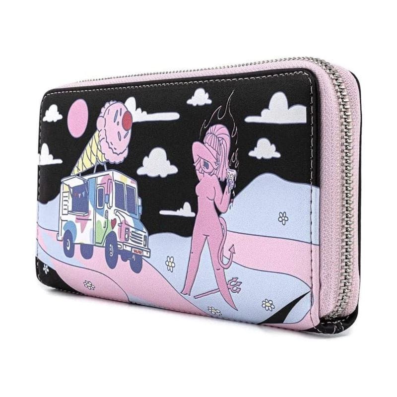 New 🔥 Loungefly Valfré Lucy Ice Cream Truck Zip Around Wallet 😉 2 Loungefly Valfré Lucy Ice Cream Truck Zip Around Wallet