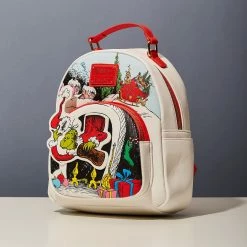 LoungeFly Dr. Seuss The Grinch Chimney Thief Mini Backpack