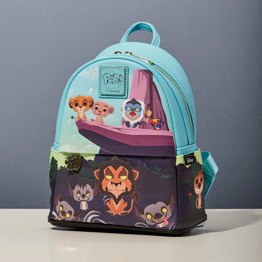 Brand new π LoungeFly Pop By Disney Lion King Pride Rock Mini π Backpack π€© 7 LoungeFly Pop By Disney Lion King Pride Rock Mini Backpack