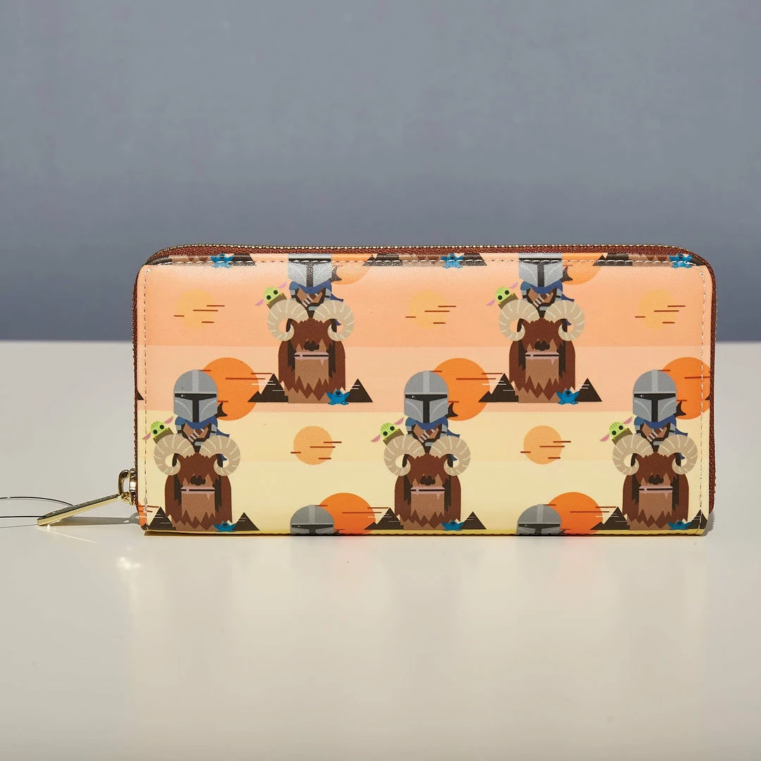 Outlet π LoungeFly Star Wars Mandalorian Bantha Ride Aop Zip Around Wallet π 2 LoungeFly Star Wars Mandalorian Bantha Ride Aop Zip Around Wallet