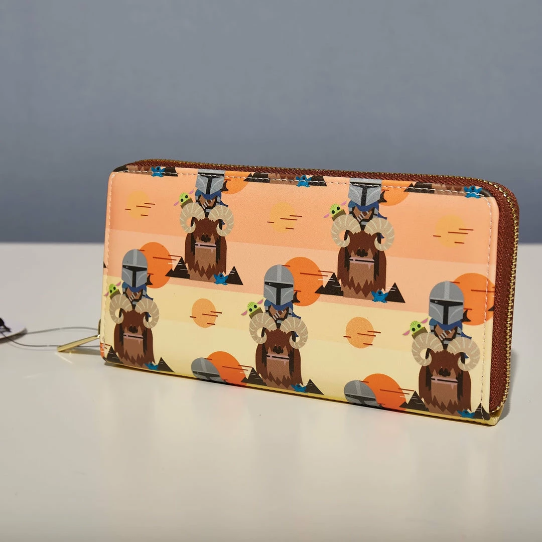 Outlet π LoungeFly Star Wars Mandalorian Bantha Ride Aop Zip Around Wallet π 3 LoungeFly Star Wars Mandalorian Bantha Ride Aop Zip Around Wallet