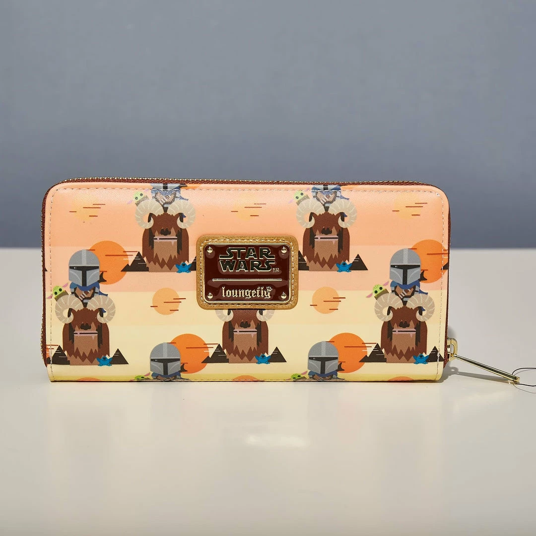 Outlet π LoungeFly Star Wars Mandalorian Bantha Ride Aop Zip Around Wallet π 1 LoungeFly Star Wars Mandalorian Bantha Ride Aop Zip Around Wallet