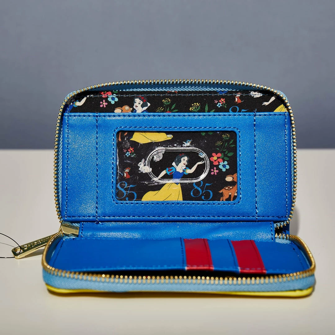 New π LoungeFly Disney Snow White Cosplay Bow Zip Around Wallet π€© 3 LoungeFly Disney Snow White Cosplay Bow Zip Around Wallet