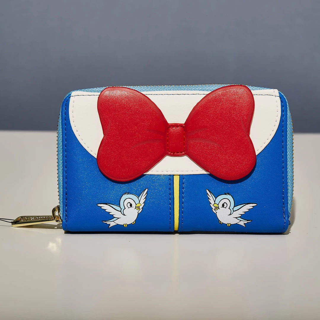 New π LoungeFly Disney Snow White Cosplay Bow Zip Around Wallet π€© 1 LoungeFly Disney Snow White Cosplay Bow Zip Around Wallet