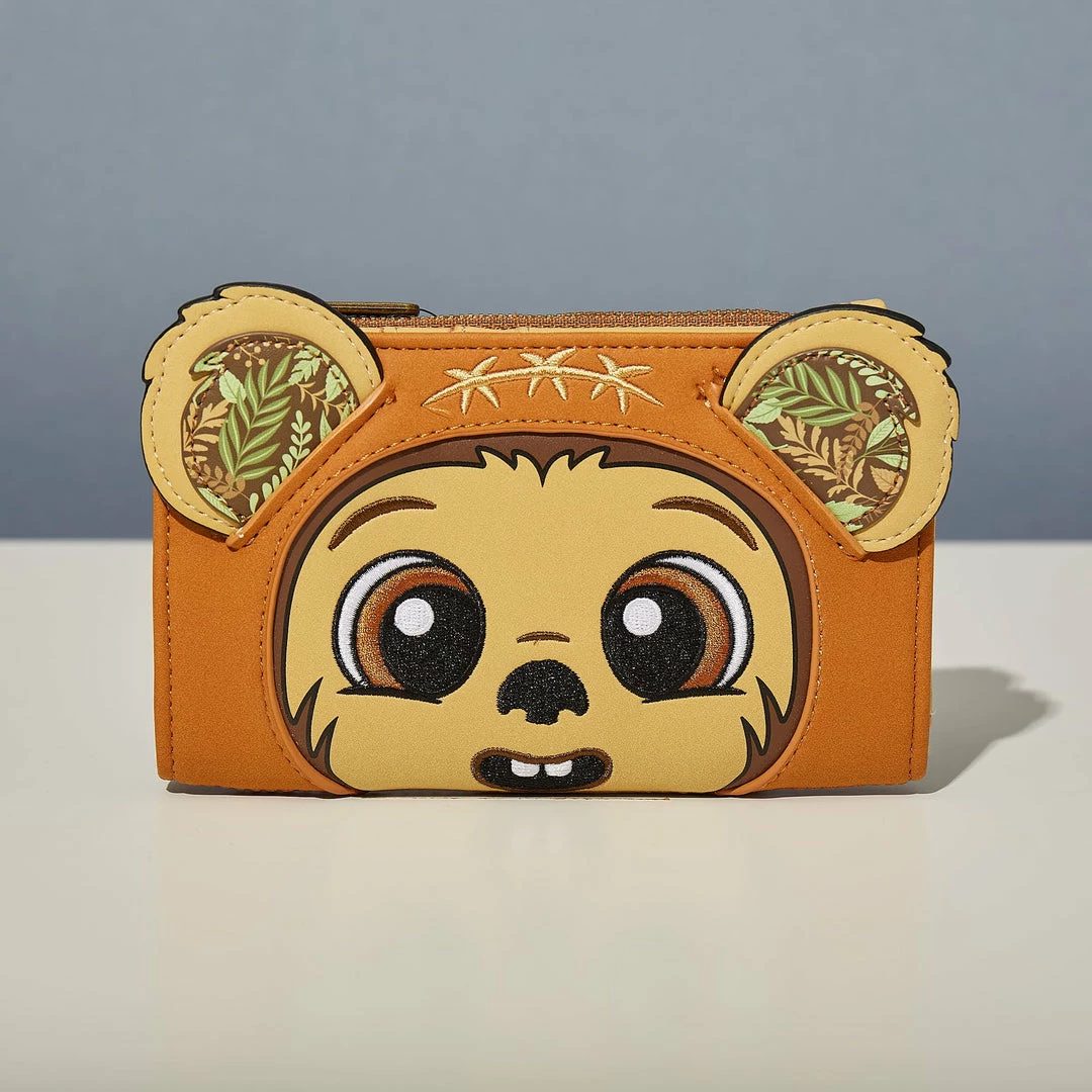 New π LoungeFly Star Wars Wicket Cosplay Flap Wallet β¨ 1 LoungeFly Star Wars Wicket Cosplay Flap Wallet