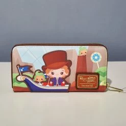 LoungeFly Wb Charlie And The Chocolate Factory 50Th Anniversary Zip Around Wallet