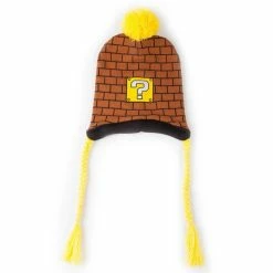 Official Nintendo Super Mario Question Mark Block Sherpa Beanie