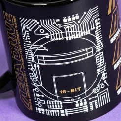 Official Mega Drive 'Logo' Black Ceramic Mug SEGA