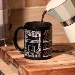 Official Mega Drive 'Logo' Black Ceramic Mug SEGA
